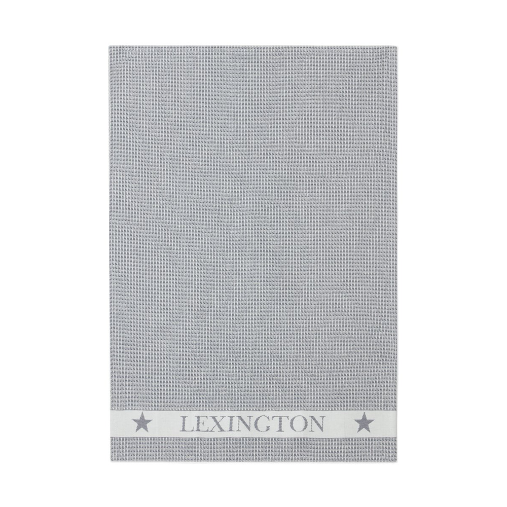 Cotton Waffle kökshandduk 45x70 cm, Dark gray-white