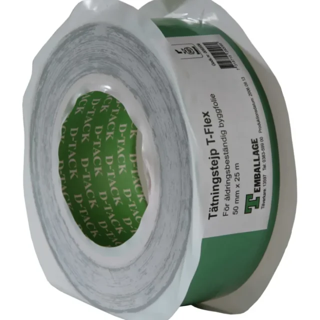 TECCA T-Flex Tätningstejp 60 mm x 25 m (slitsad)