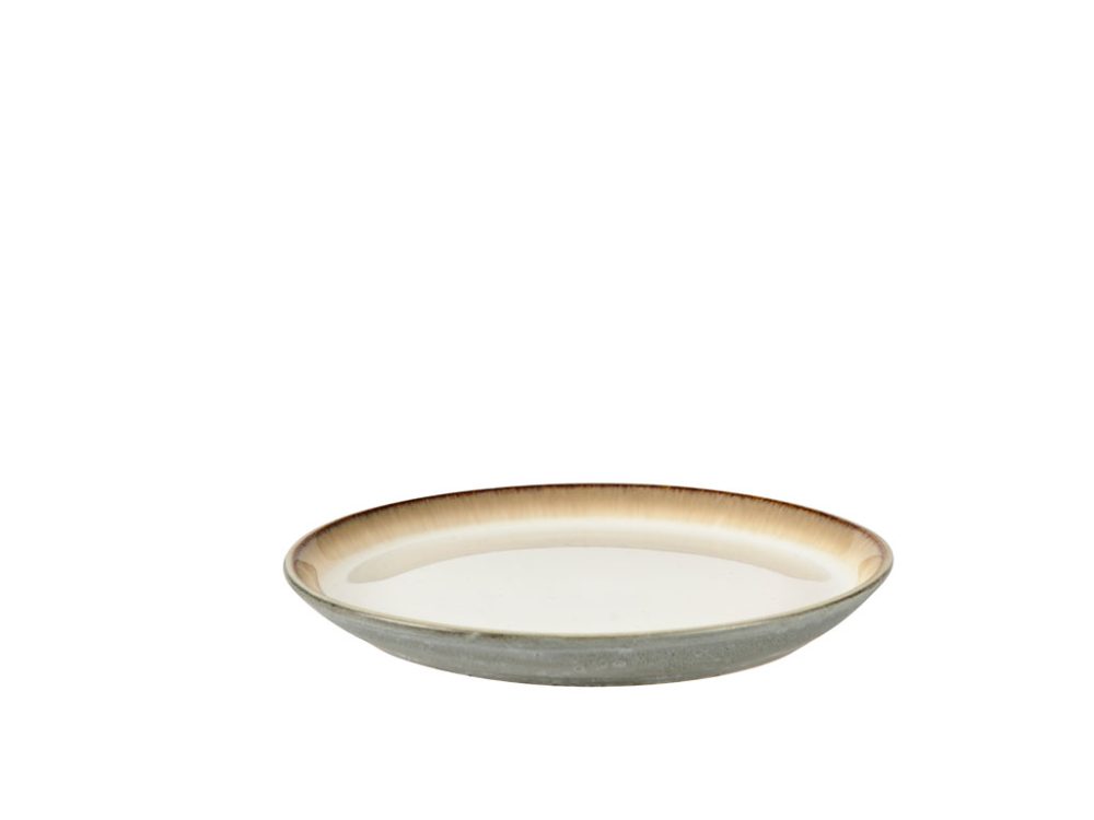Gastro tallrik Ø17 cm, Grå-crème