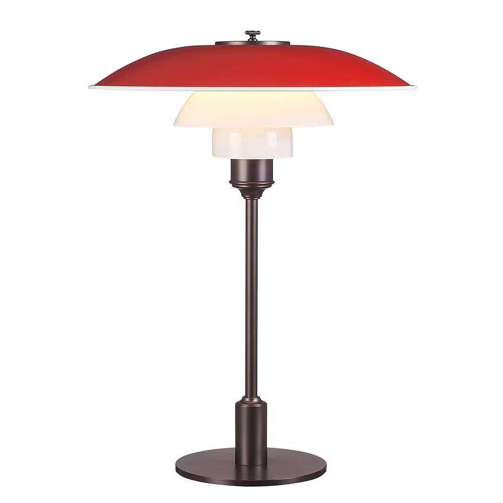 PH 3½-2½ Bordslampa, Röd