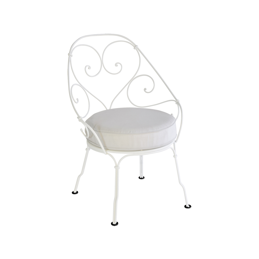 1900 Cabriolet karmstol, Cotton white (vit), off-white dyna
