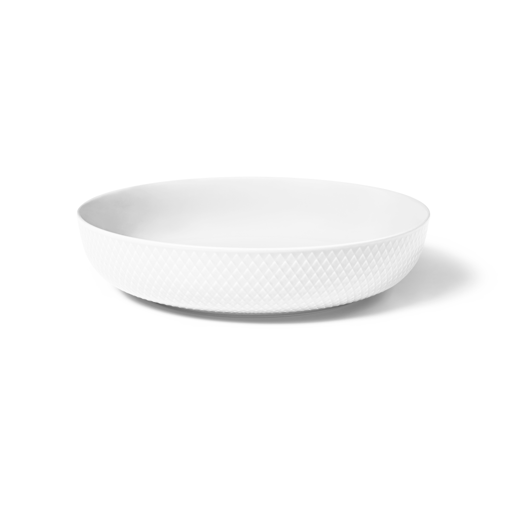 Rhombe Serveringsskål Ø28 cm, Vit