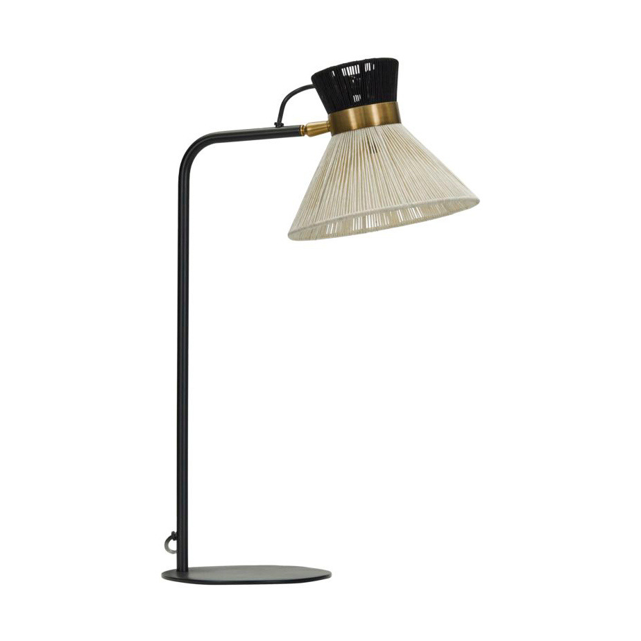 Cord bordslampa, Svart
