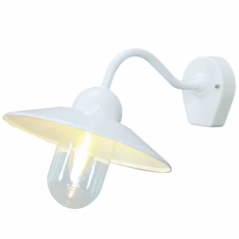Väggarmatur Westal Stall 60W Vit/Klar