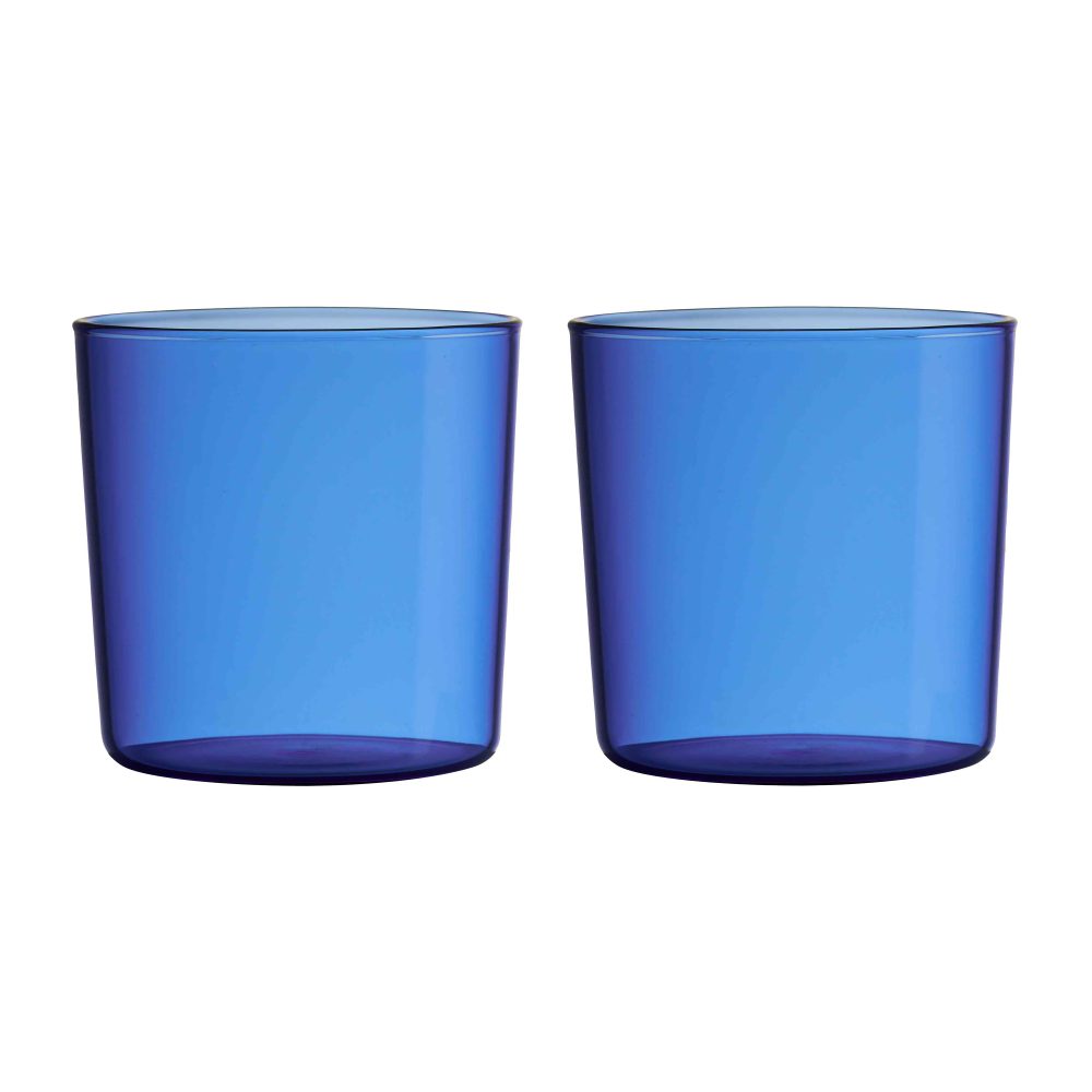 Design Letters Kids Eco dricksglas 2-pack, Blue