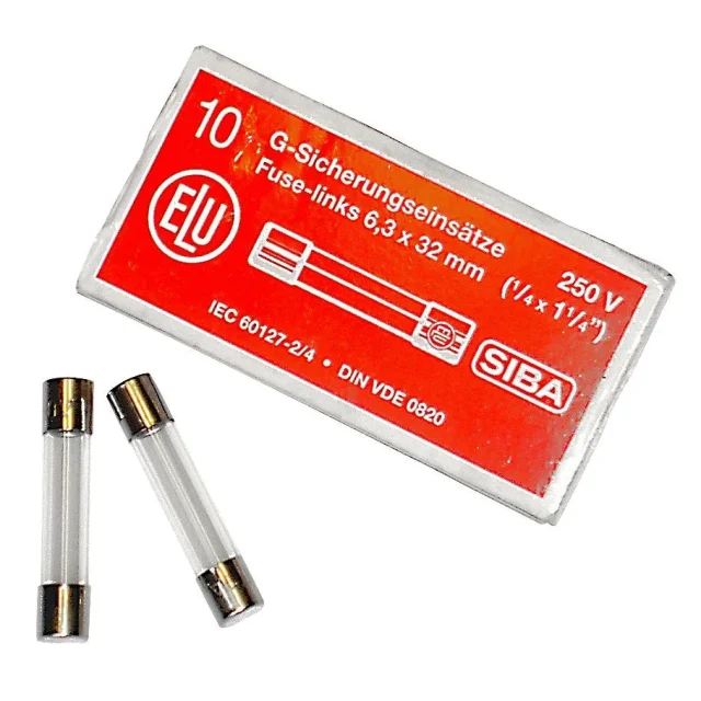 SIBA 7005961.10 Finsäkring 6 x 32 mm, 10-pack