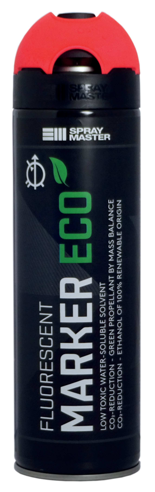 MARKERINGSFÄRG SPRAY MASTER ECO II FLUORRÖD 0,5L