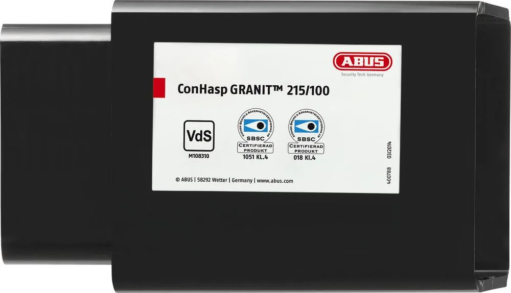 ABUS ConHasp GRANIT 215/100 37/55HB100 Containerlås med hänglås