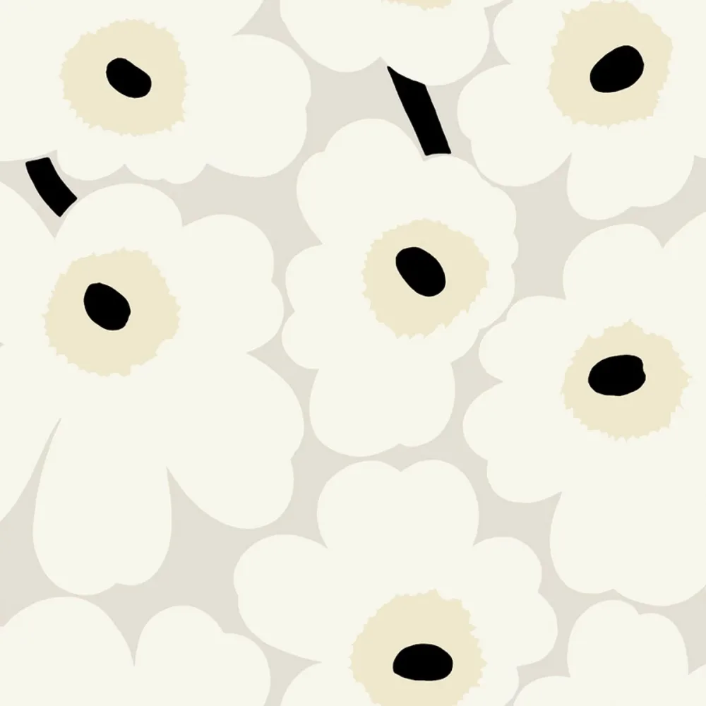Marimekko 6 Unikko 25102 Beige Tapet - Midbec | Stuvbutiken