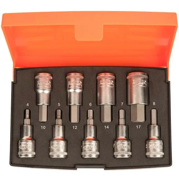 Bahco S9HEX Bitshylssats 9 delar, 1/2"