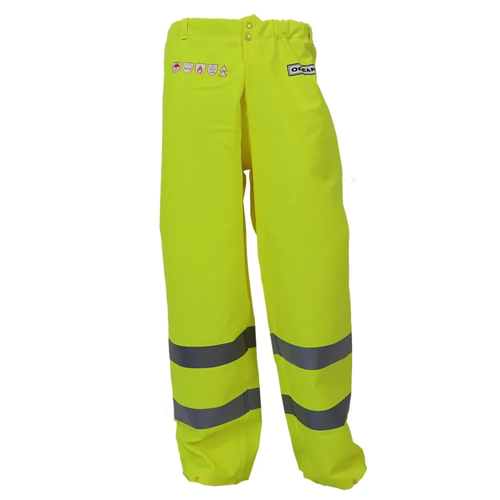Ocean Abeko Coulomb Premium Regnbyxa flamvarsel, gul XS