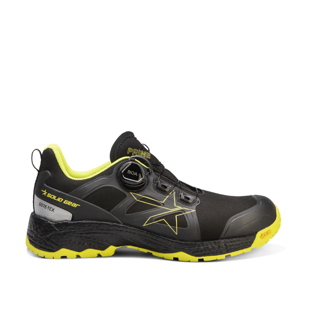 SKYDDSSKO SOLID GEAR PRIME GTX LOW 41, SVART/GUL S3 STL: 41