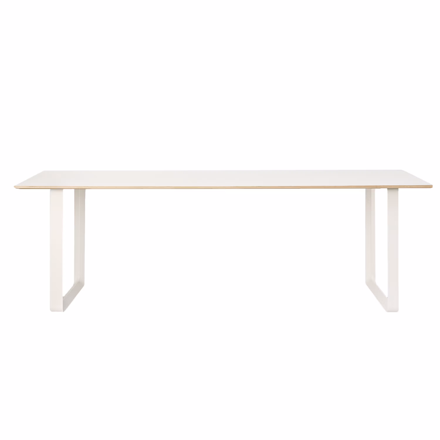 70/70 Bord 108x255 cm, Ekfanér / Vit