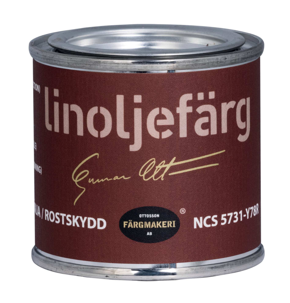 LINOLJEFÄRG OTTOSSON FÄRGMAKERI JÄRNMÖNJA 0,1L