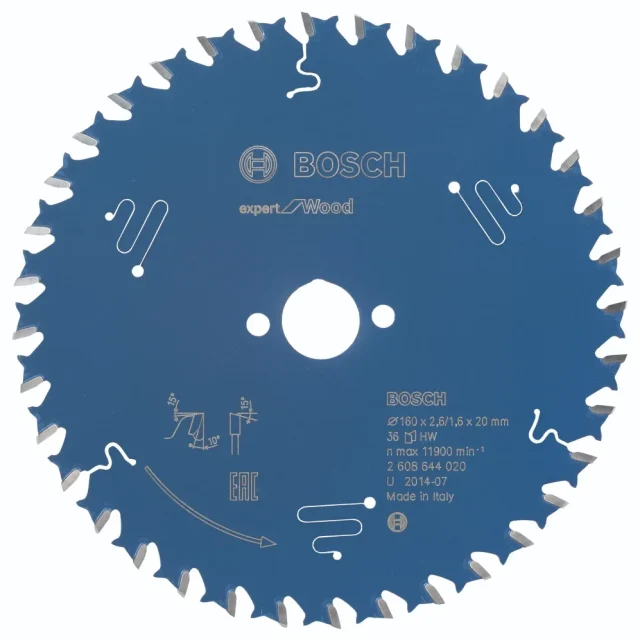 Bosch Expert for Wood Cirkelsågklinga 160x20x2.6 mm 36T