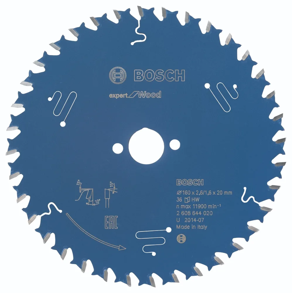 Bosch Expert for Wood Cirkelsågklinga 160x20x2.6 mm 36T