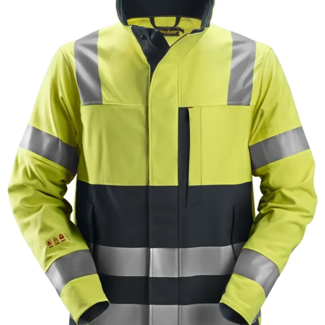 Snickers Workwear 1561 ProtecWork Jacka varsel, marinblå/gul M