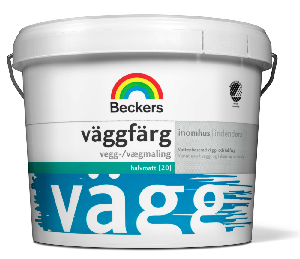 VÄGGFÄRG HALVM VIT/BAS A 9L
