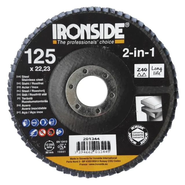 Ironside 201344 Lamellrondell 125 mm Z40