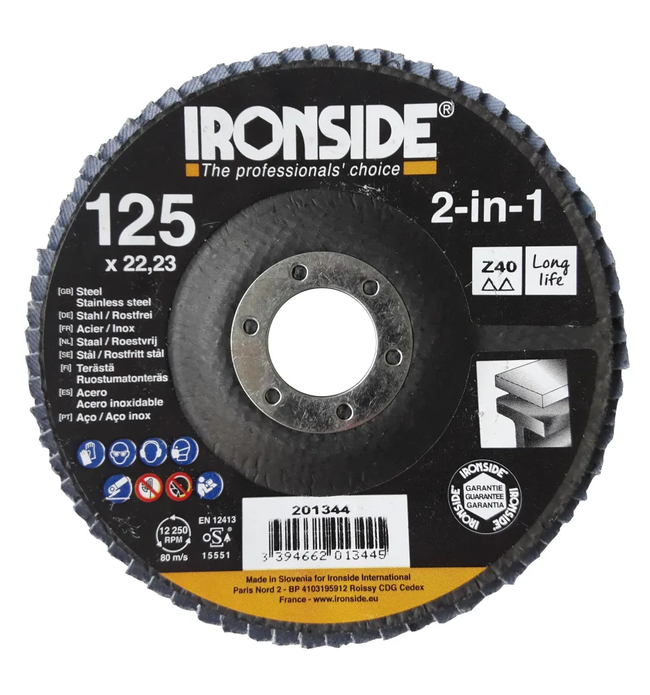 Ironside 201346 Lamellrondell 125 mm Z80
