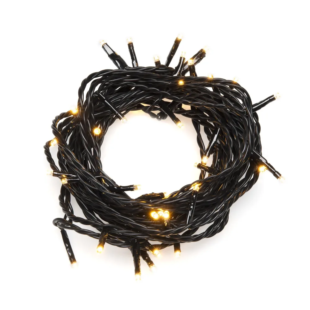 Konstsmide 3612-800 Ljusslinga svart kabel, amber mikro LED 19.04 m - Bild 2