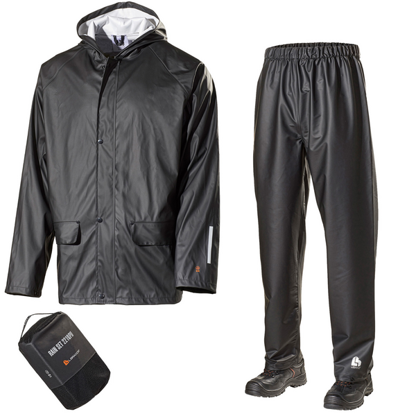 REGNSET 2210PU L BRADOR SVART M