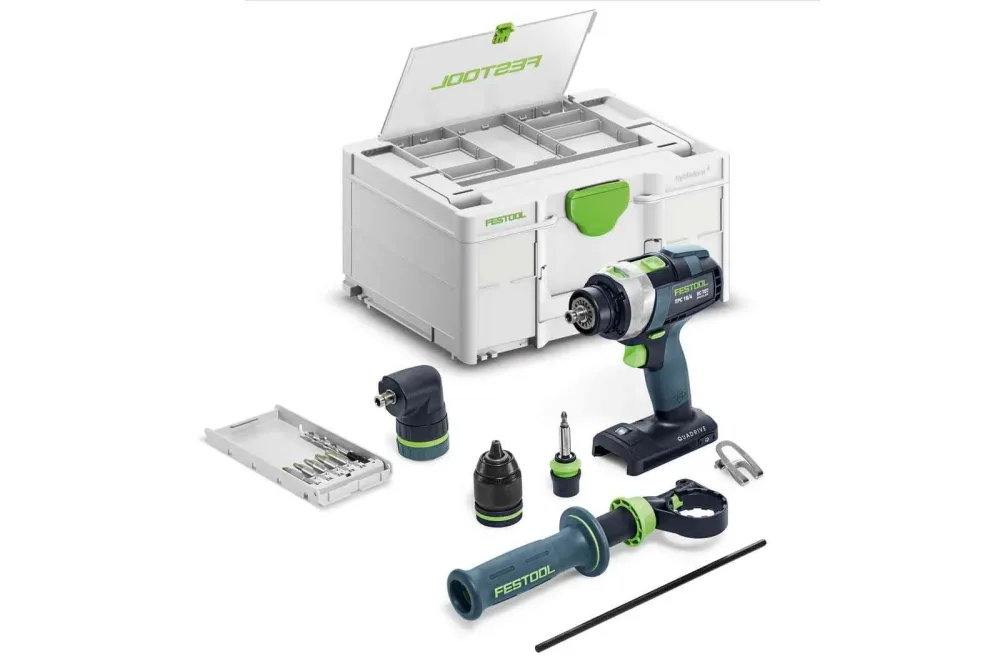 Festool QUADRIVE TPC 18/4 I-Basic-Set Slagskruvdragare utan batteri och laddare