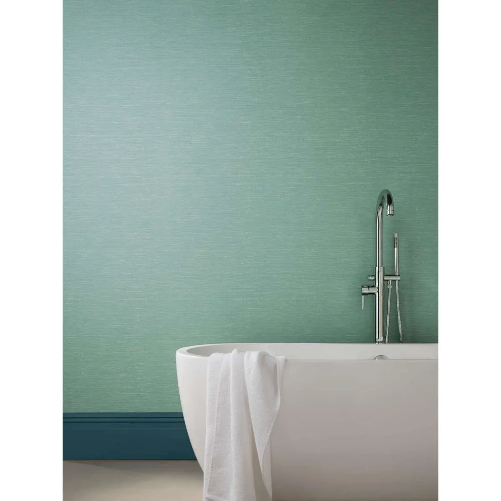 Aurora Raffia Seafoam 1804-122-01 Turkos Tapet | Stuvbutiken - Bild 3