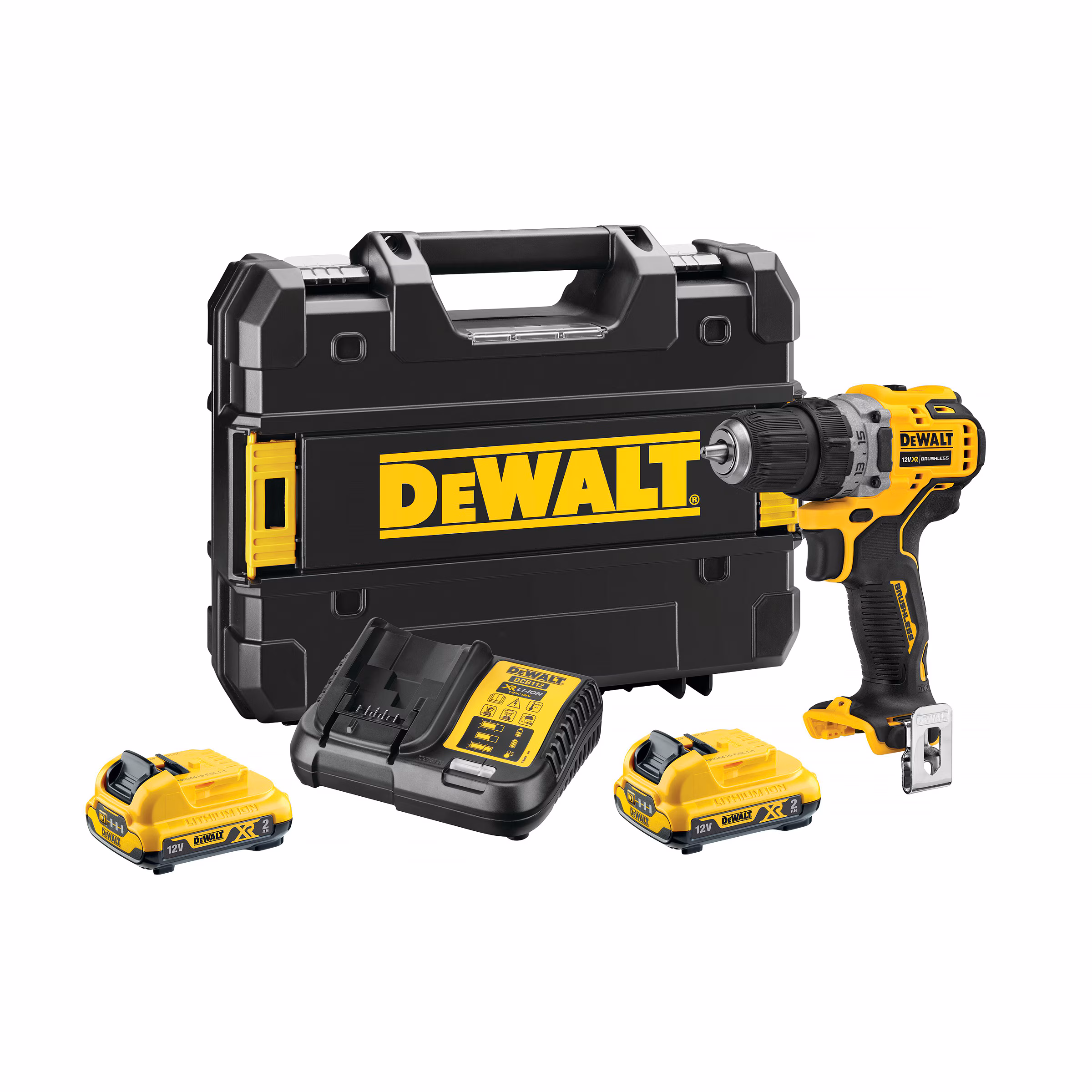 Kjøp Dewalt Bormaskin 12V, DCD701D2-QW, med batteri & lader