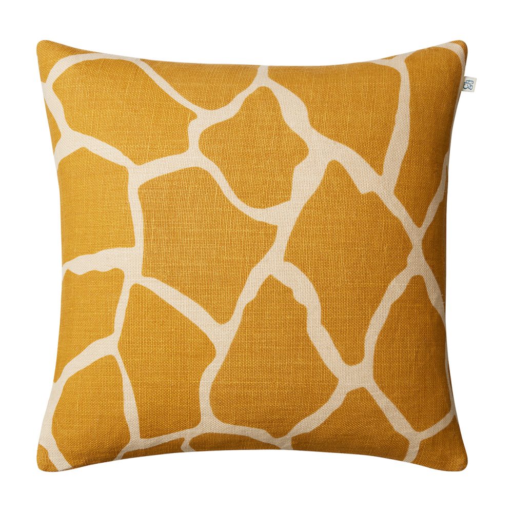 Nadi kuddfodral 50x50 cm, Spicy yellow-light beige