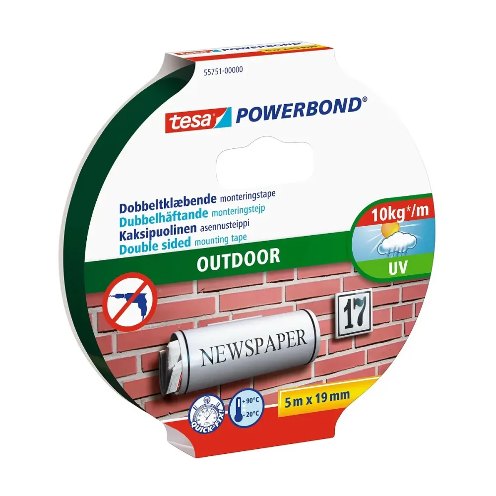 Monteringstejp Powerbond Outdoor Dubbelhäftande 19mmx5m - Bild 2