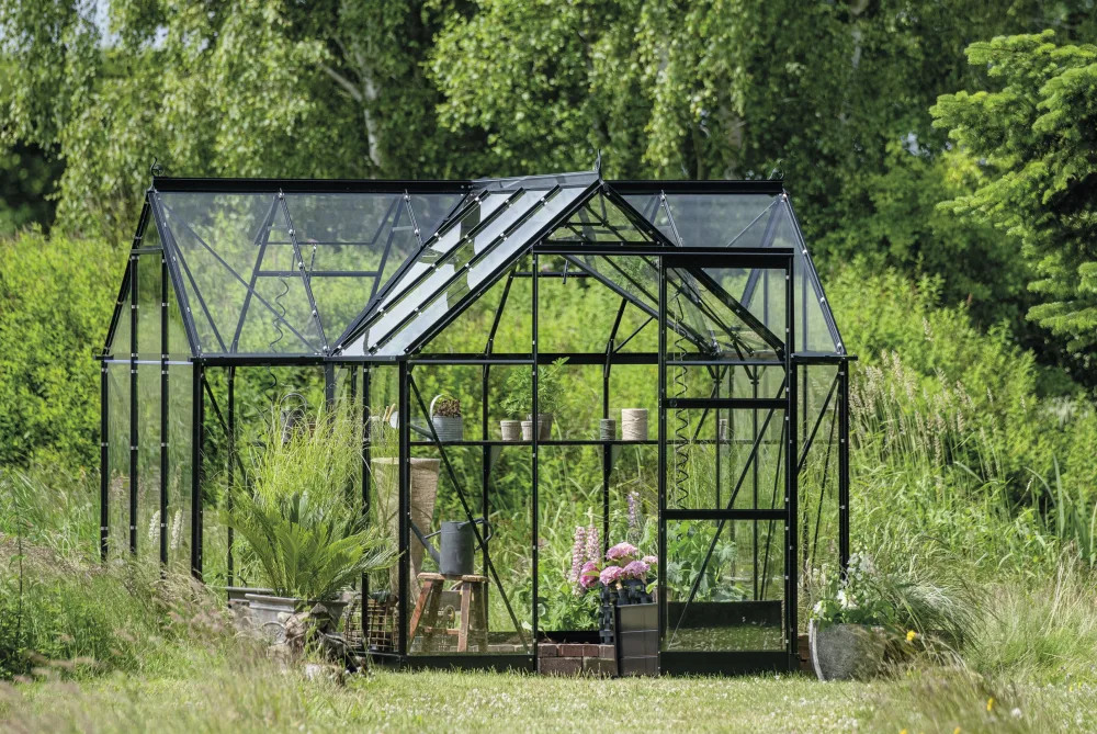 Halls ICON GARDENHOUSE 6 HR01194 Växthus 8,6 m² Grön
