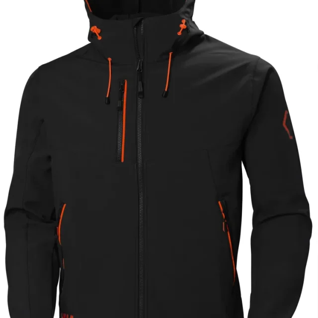 Helly Hansen Workwear Chelsea Evolution 74140_990 Softshelljacka svart/röd Svart/Röd