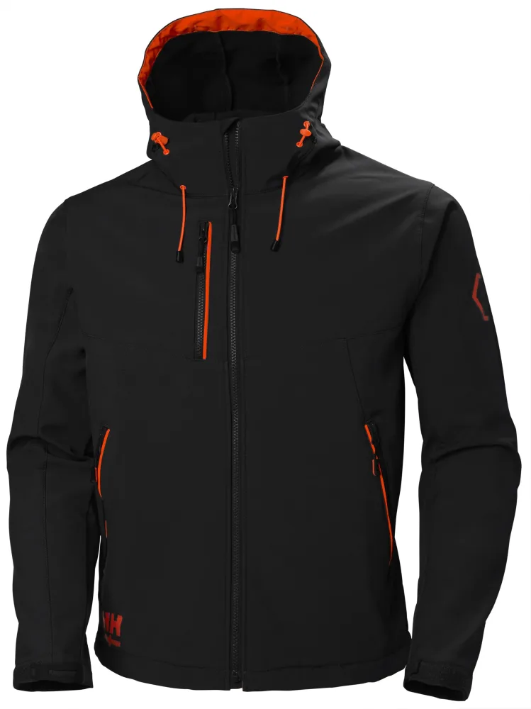 Helly Hansen Workwear Chelsea Evolution 74140_990 Softshelljacka svart/röd Svart/Röd