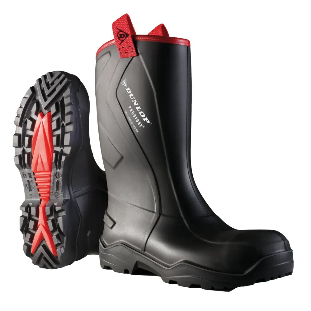 Dunlop Purofort+ Rugged Skyddsstövel svart, S5 44