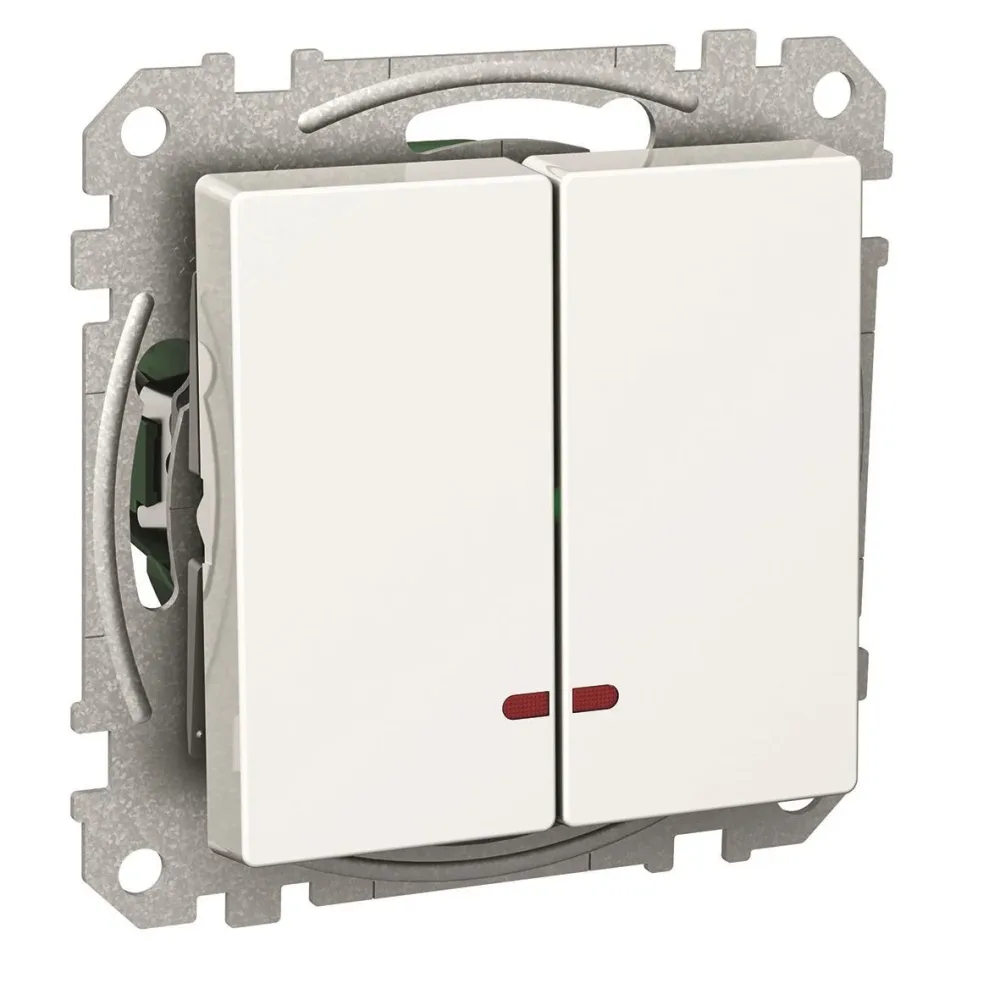 Schneider Electric Exxact Kontrollströmställare röd LED-indikering, IP21 2-polig omkopplare - Bild 2