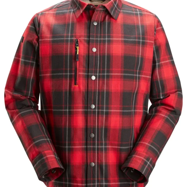 Snickers Workwear 8522-1604 Skjorta röd/svart 3XL