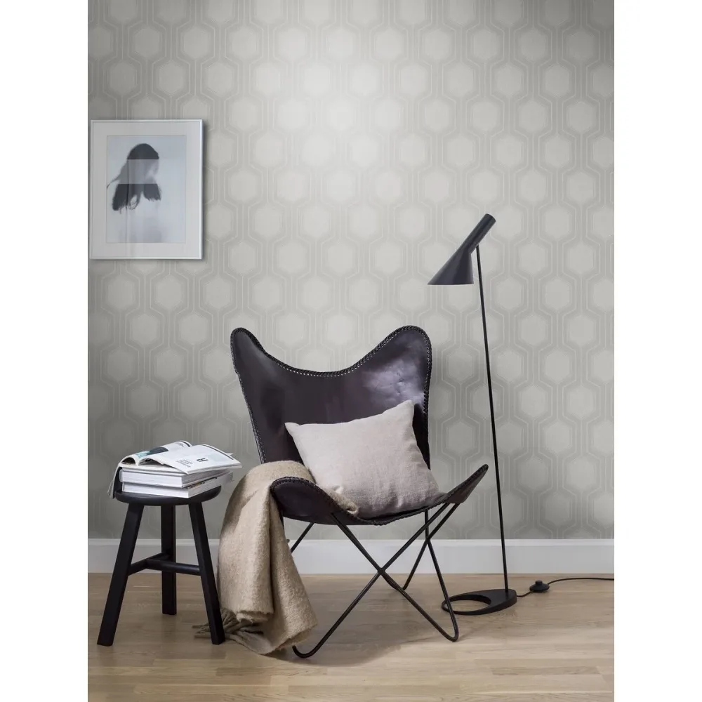 Decorama Easy Up 2019 9306 Grå Tapet | Stuvbutiken - Bild 3
