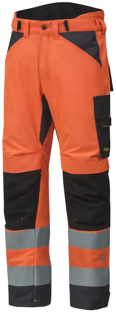 Snickers Workwear 6639 AllroundWork Vinterbyxa varsel, gul, kort storlek Varsel, Gul