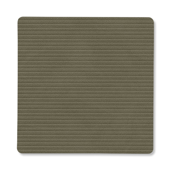 Corduroy glasunderlägg square, Army Green