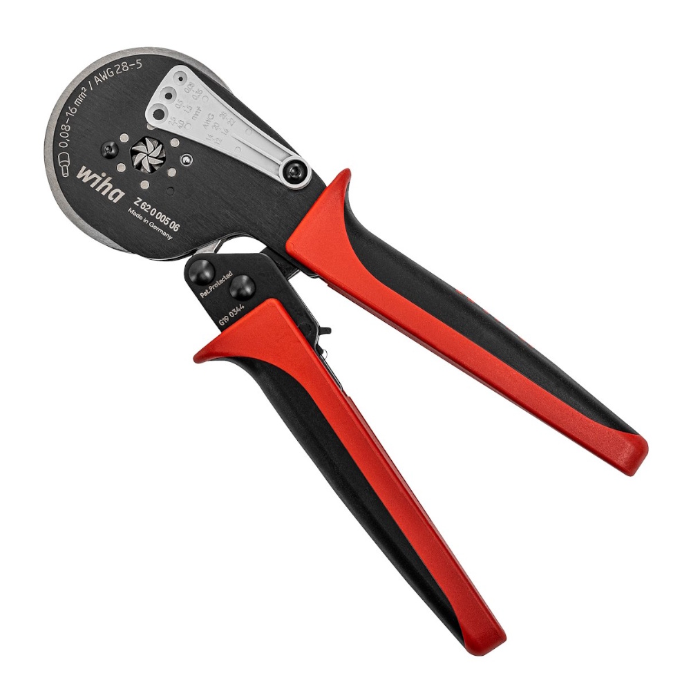 Krimpverktyg Automatiskt 0,08-16 mm² Wiha 1663723