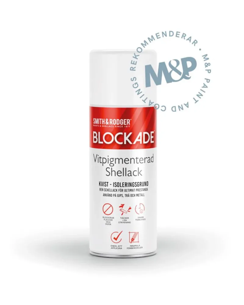 Spärrfärg Blockade Shellac Spray 400 ml | Stuvbutiken - Bild 2