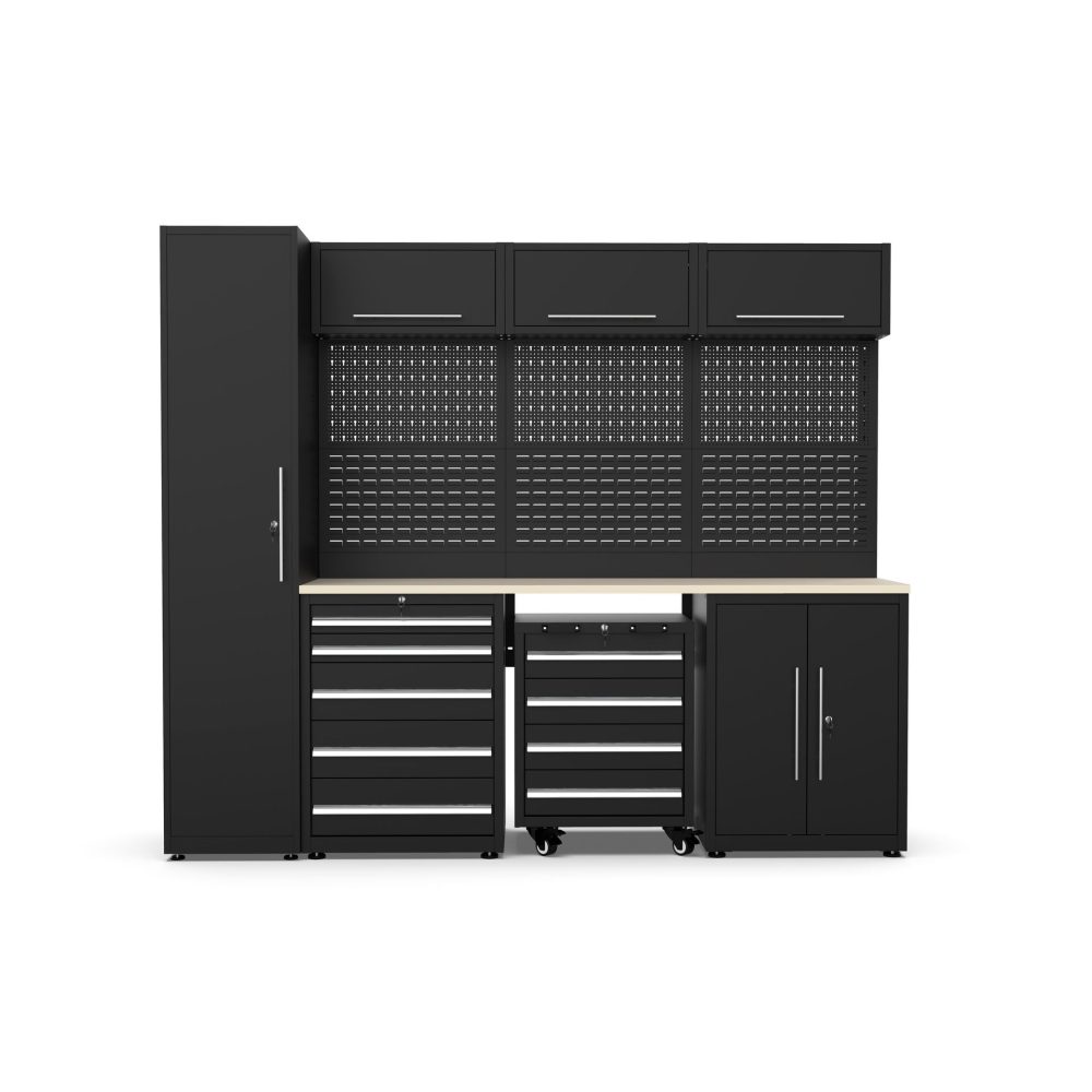 Garageinredning | Komplett förvaringssystem | 2750 x 550 x 2300 mm