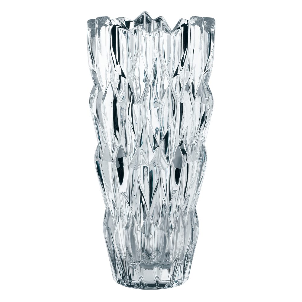 Quartz vas 26 cm, Klar