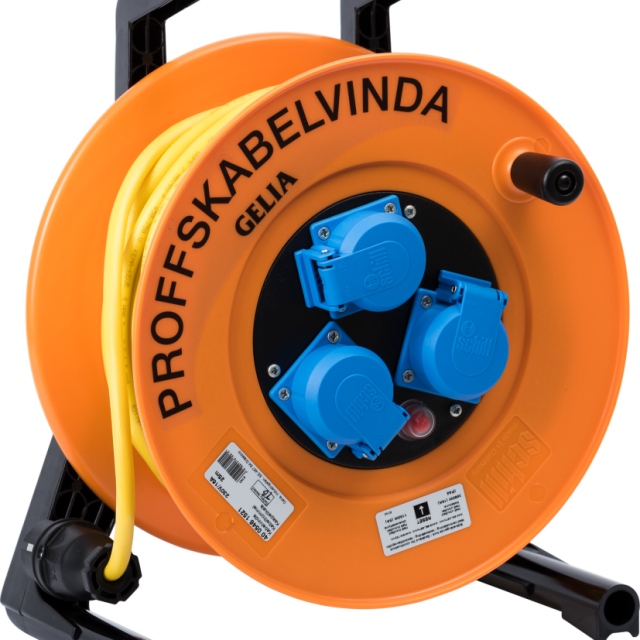 KABELVINDA GELIA PUR UTEBR 3G1,5 25M, UTOMHUSBRUK 3G1,5 25M