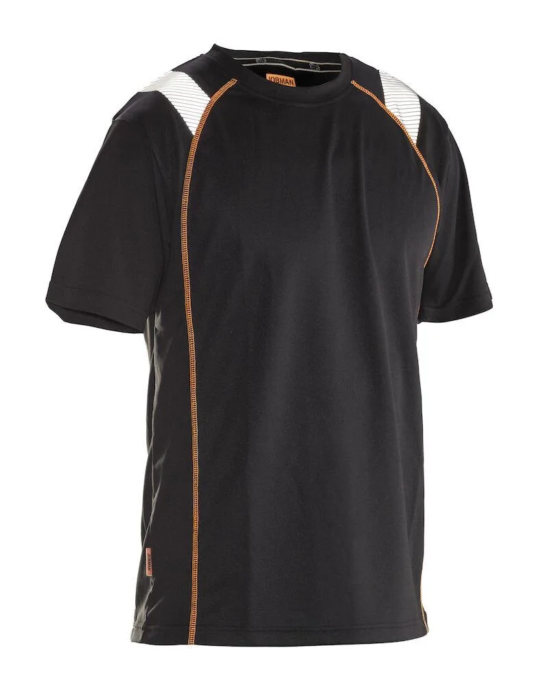 Jobman Vision 5620 T-shirt svart/orange S