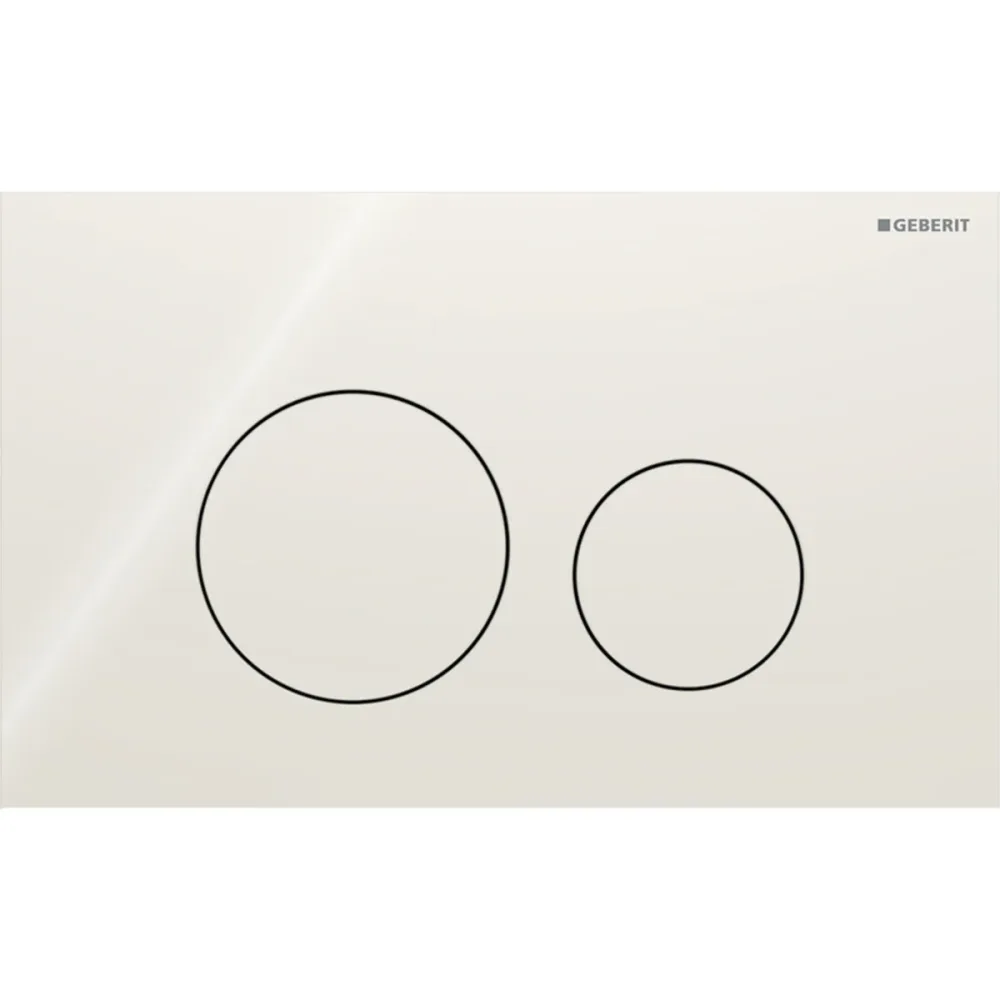 Geberit Sigma 40 Round Spolplatta glas Svart - Bild 2