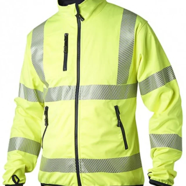 Top Swede 7721G Softshelljacka varsel, gul 3XL