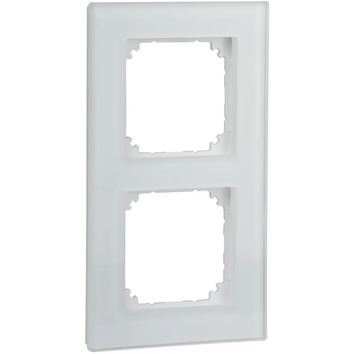 Schneider Electric Exxact Solid Ram glas, vit 2 fack - Bild 2