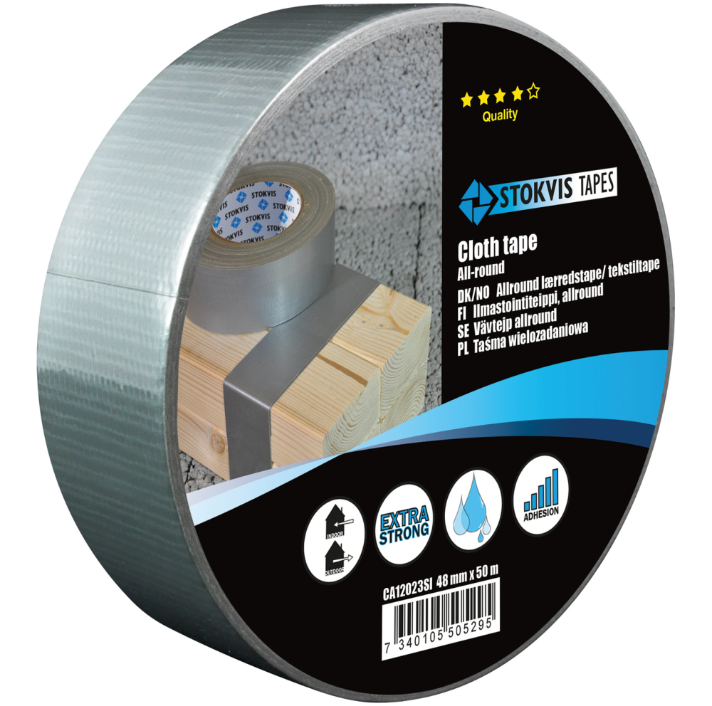 VÄVTEJP ALLROUND SILVER 48MM X 50M
